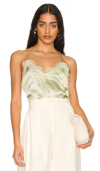 Racer Charmeuse Cami in White | Revolve Clothing (Global)