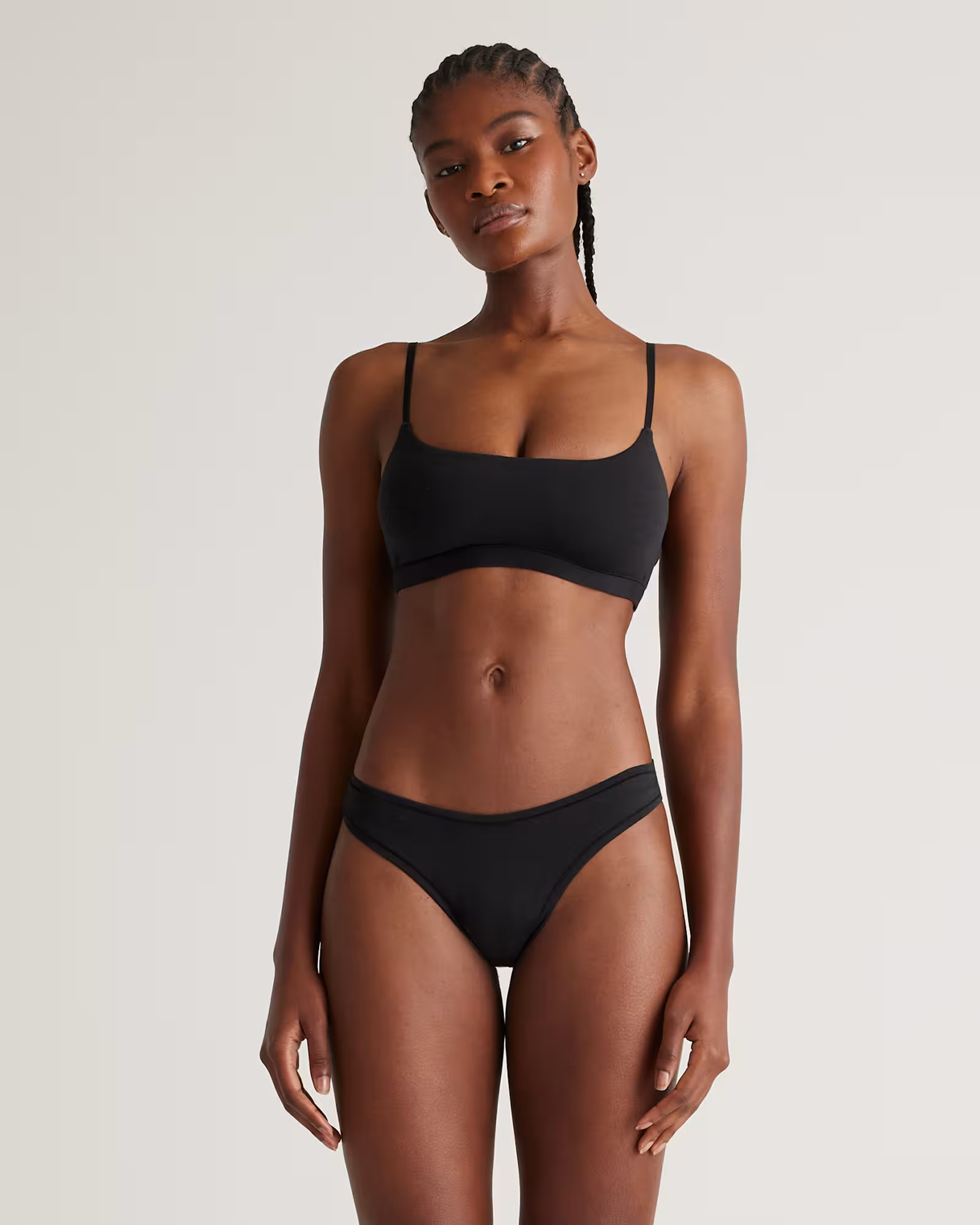 Organic Cotton Scoop Bralette (2-pack) | Quince