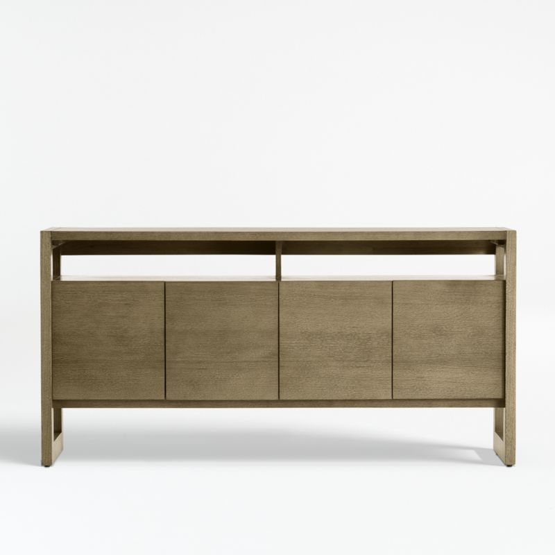 Prescott 60" Media Console + Reviews | Crate and Barrel | Crate & Barrel