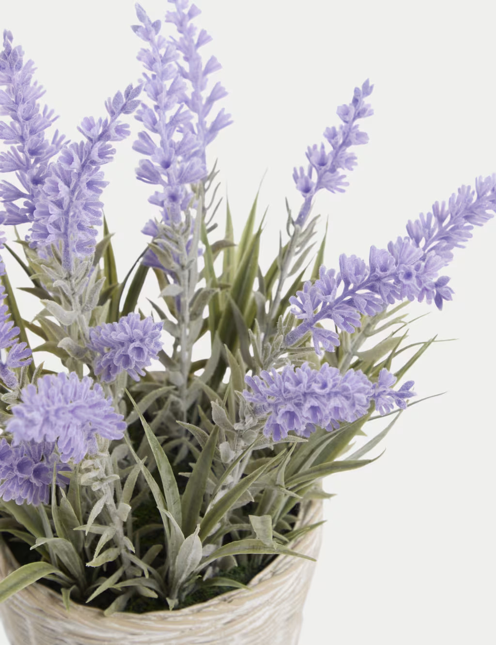 Artificial Lavender Plant in Resin Wicker Pot | Marks & Spencer (UK)