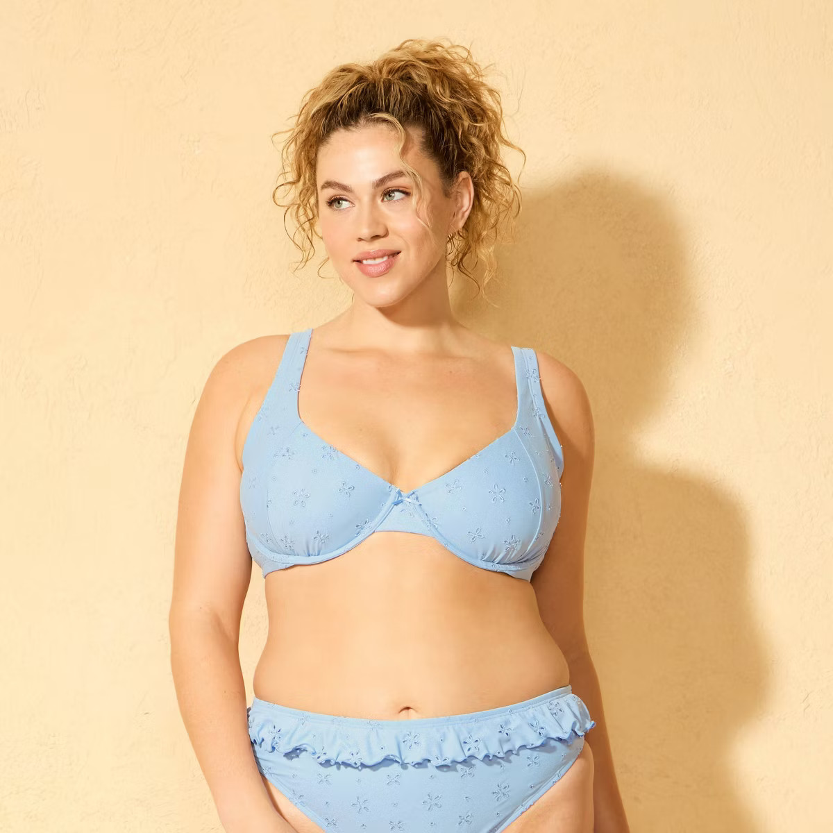 Women's Eyelet Underwire Bikini Top - Wild Fable™ | Target