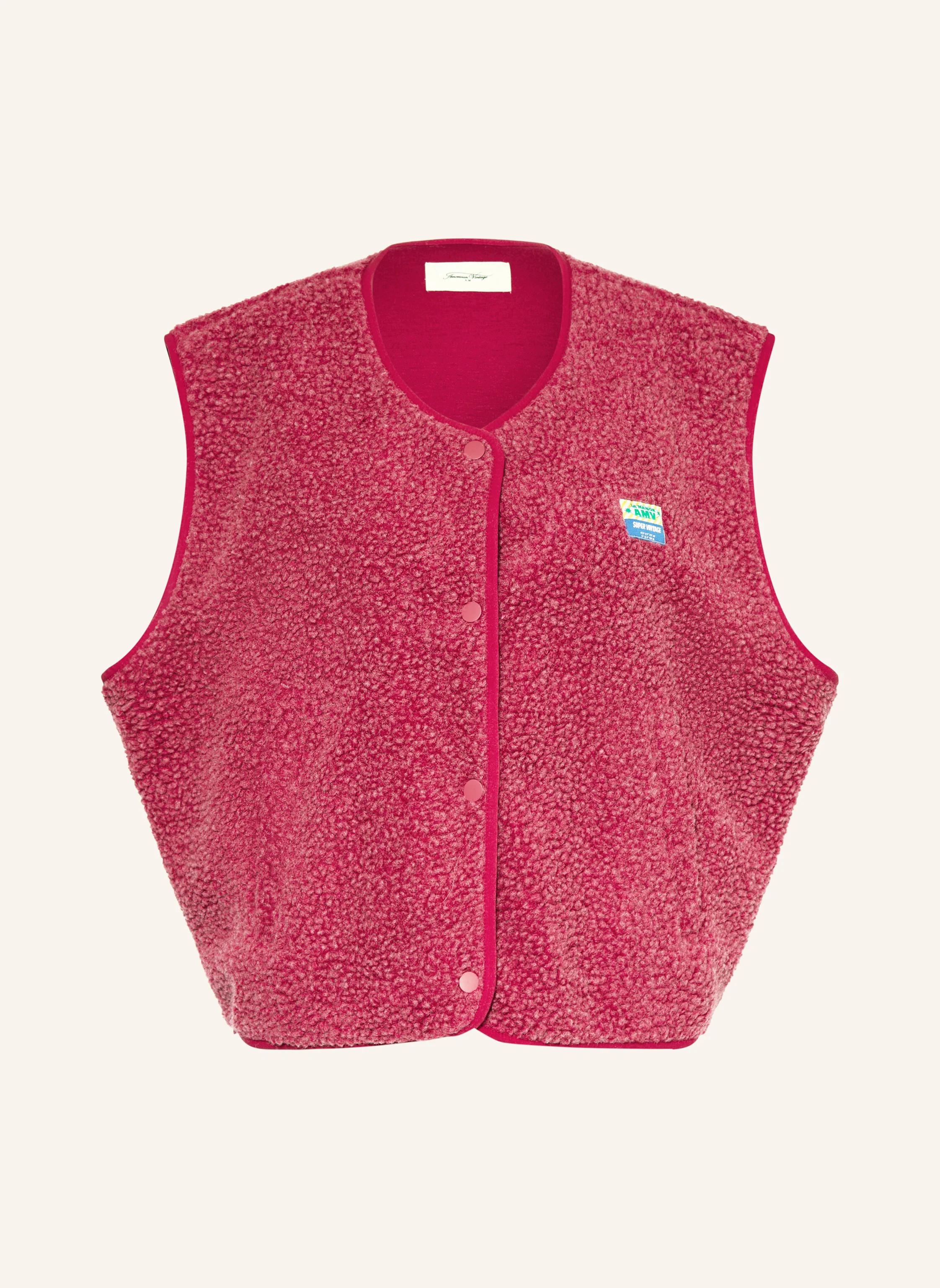 American Vintage Teddyfell-Weste in hellgrau | Breuninger (DACH)