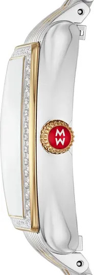 Women's Diamond Accent Interchangeable Stainless Steel Strap Watch, 31mm x 32mm - 0.63 ctw | Nordstrom Rack