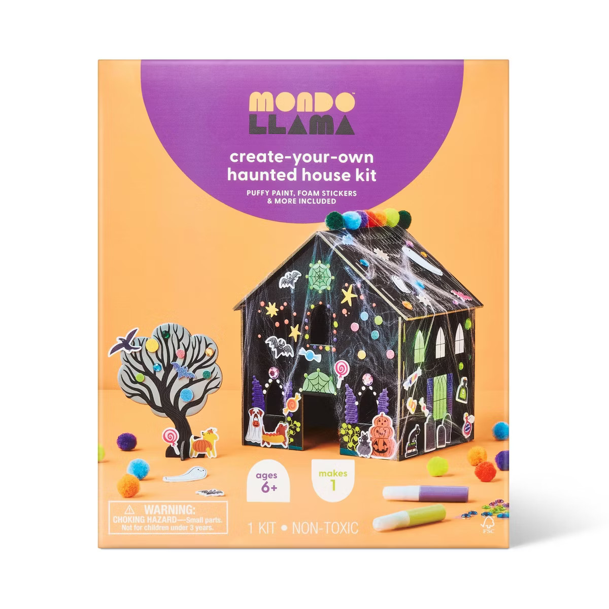 Halloween Craft Tabletop Haunted House Kit - Mondo Llama™ | Target