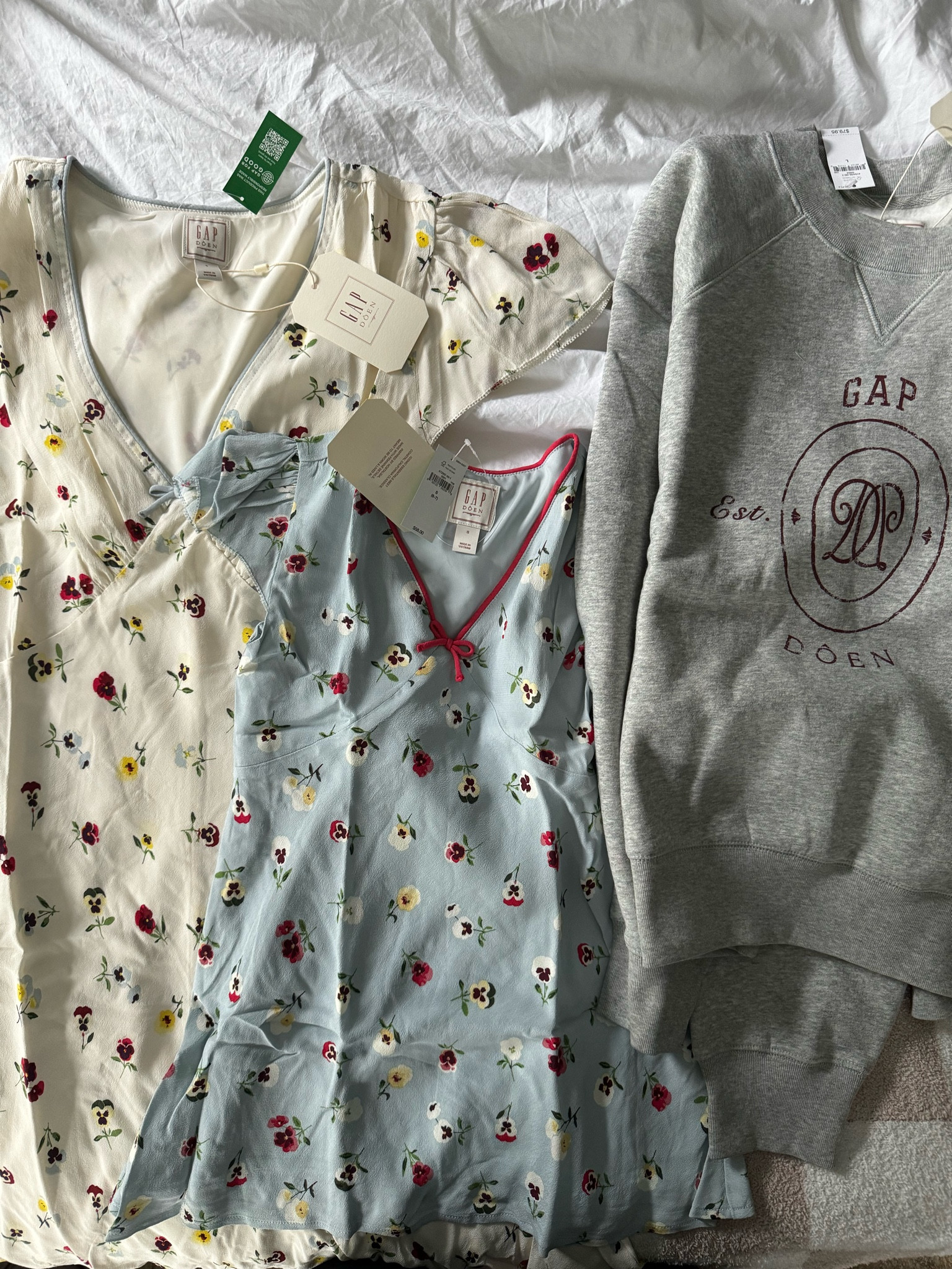 my dôen x gap order! so excited to match june this summer 🥰 

#LTKFamily #LTKSeasonal #LTKFindsUnder100