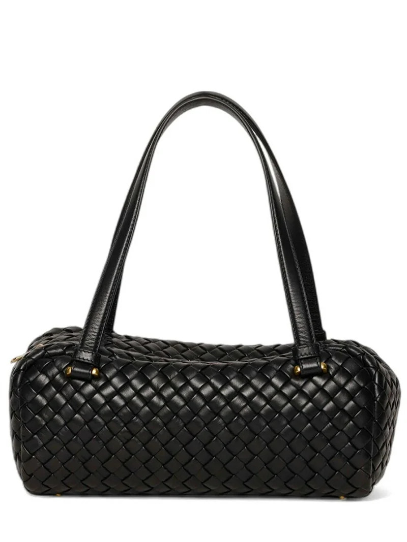 Walter Baker Lyla Leather Barrel Shoulder Bag, Black | Walmart (US)