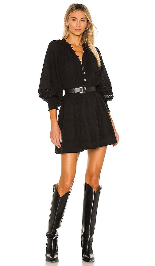 Cleobella Meadow Mini Dress in Black. - size XS | Revolve Clothing (Global)