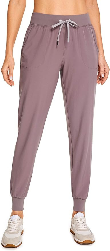 CRZ YOGA Women's Lightweight Joggers Pants with Pockets Drawstring Workout Running Pants with Ela... | Amazon (US)