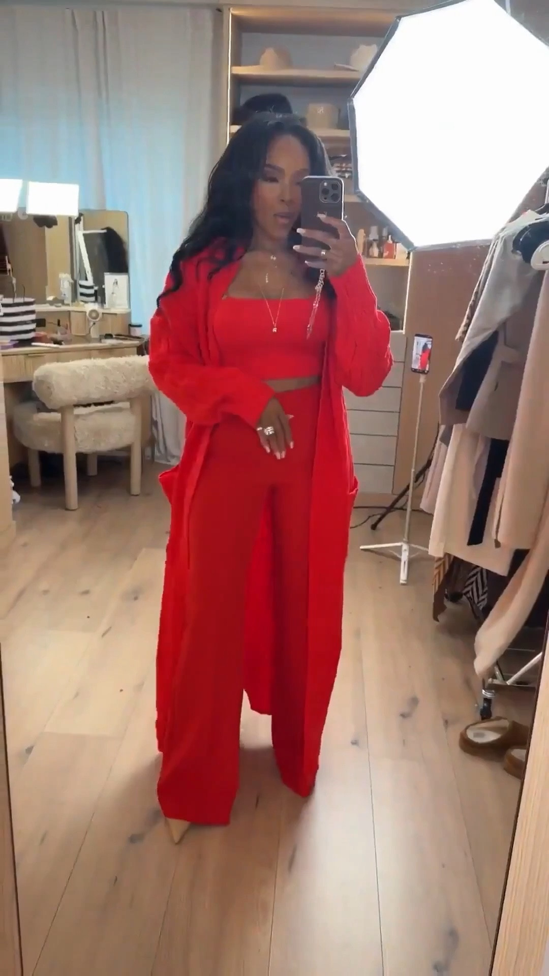 Scroll to shop this bold red matching set.

Perfect for date nights, girls night, or making a statement on vacation.

📏 Measurements: 5’4”, 140 lbs, 34D bust, 27” waist, 40” hips

Follow me on Instagram and YouTube @kirasfashionfinds