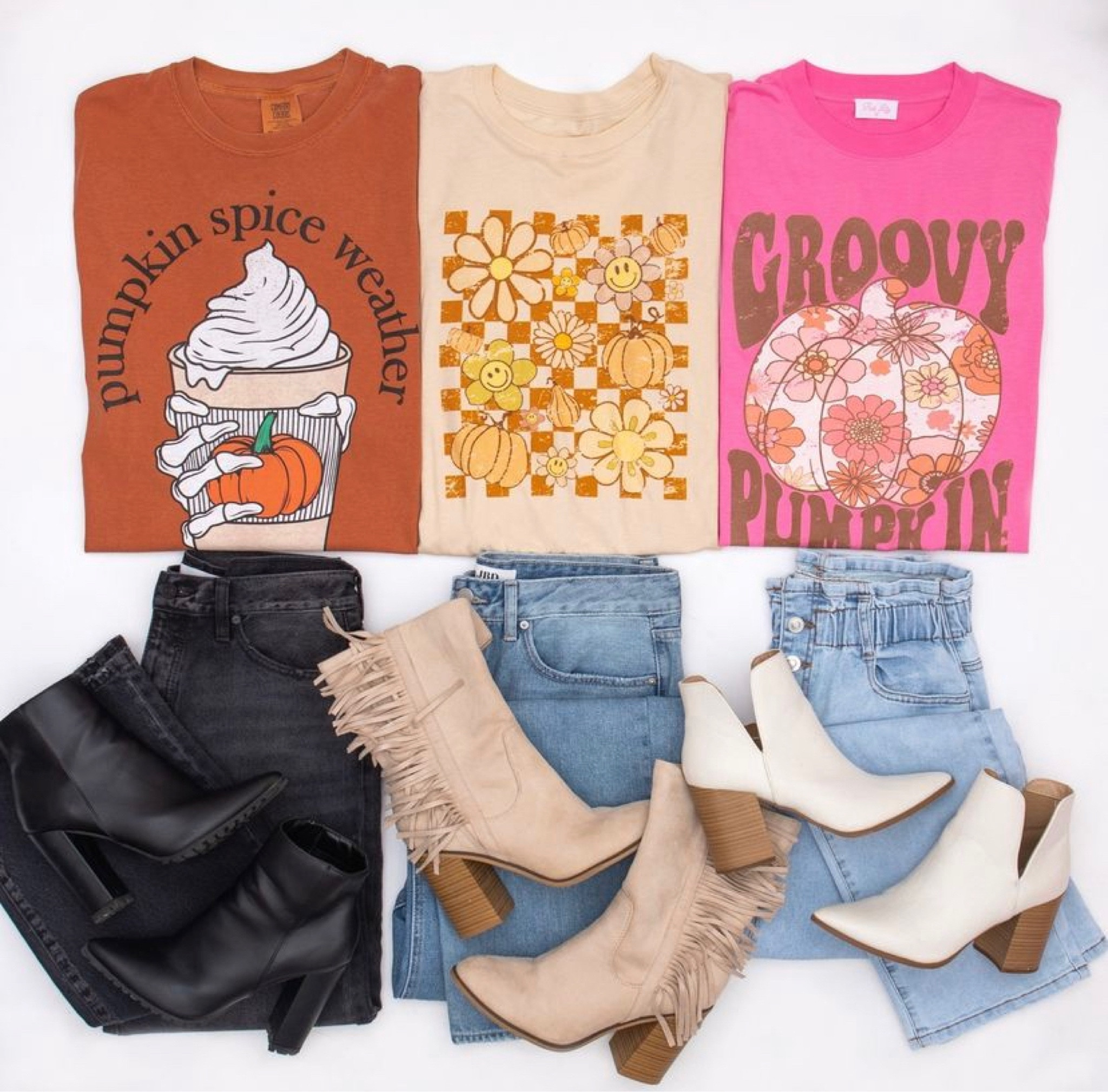 Code: August20 for 20% off all month long! 

#fall #pumpkin #falloutfit #boots #booties #concert #teacheroutfit #festive #fringe #countryconcert #black #neutrals #pink #retro #groovy 

#LTKshoecrush #LTKSeasonal #LTKBacktoSchool