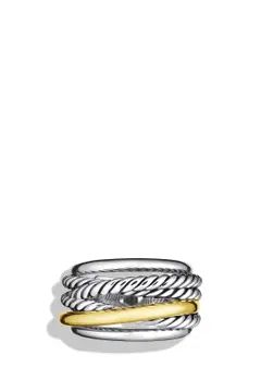 'Crossover' Narrow Ring with Gold | Nordstrom