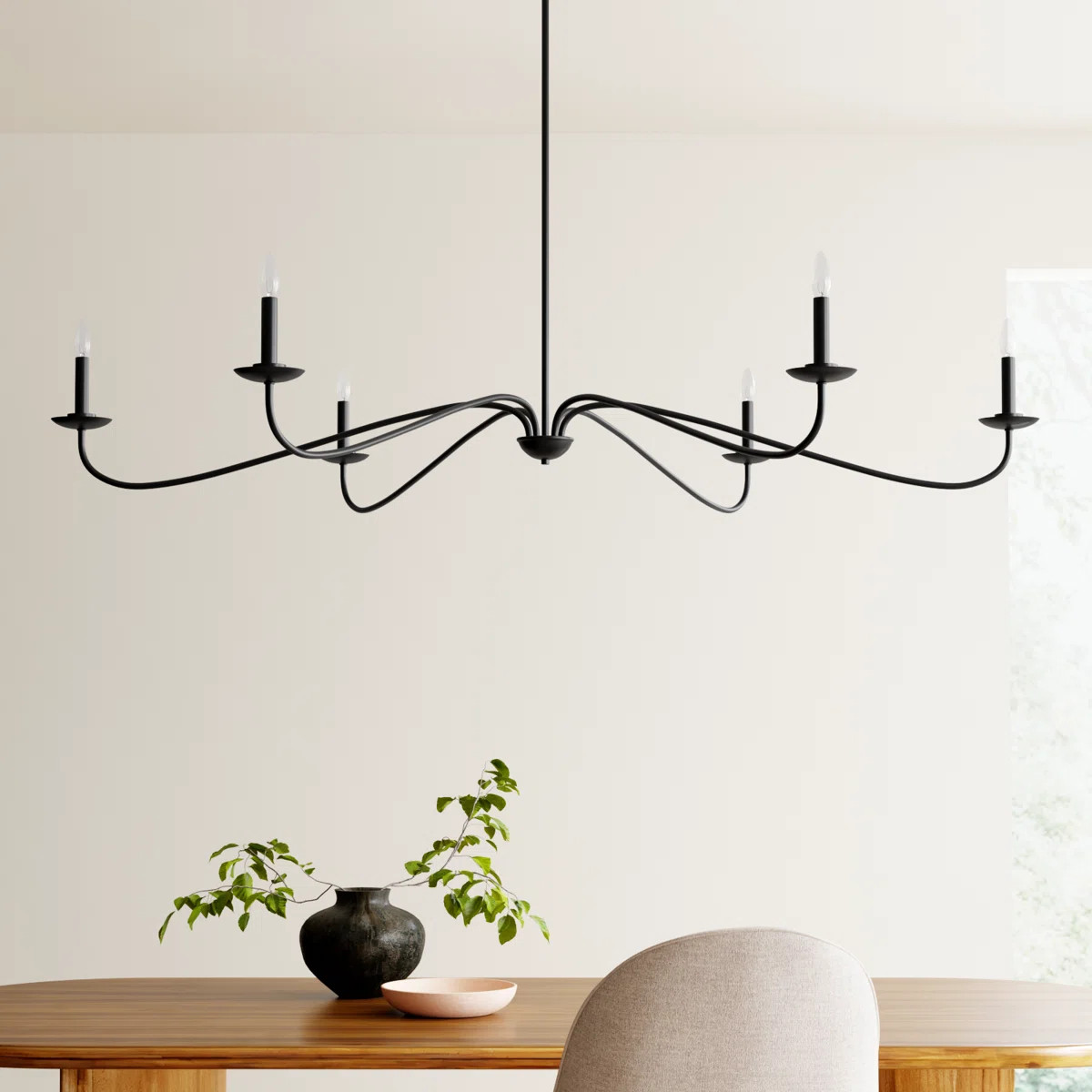Zoyla 6 - Light Metal Dimmable Chandelier | Joss & Main