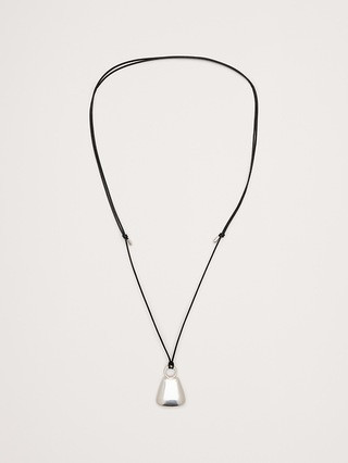 Flask Leather Cord Necklace | Banana Republic (US)