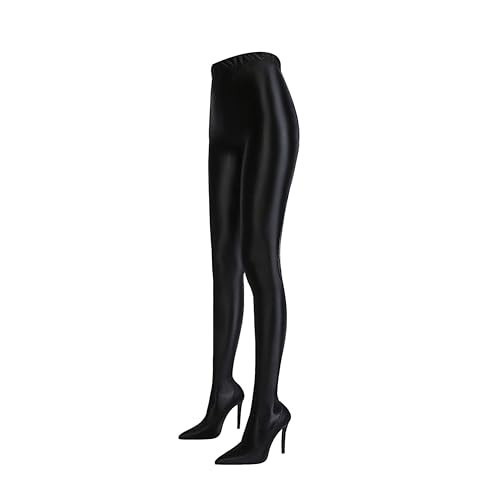 Pull On Legging Boots, Women's Thigh High Stiletto Pant Boots Pointed Toe Stretch Over The Knee Black High Heel (7) | Amazon (US)