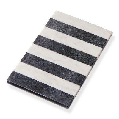 tag Striped Marble Serving Board and Tray 12x8 for Everyday Use Hand Wash Black Serveware and Platter | Target