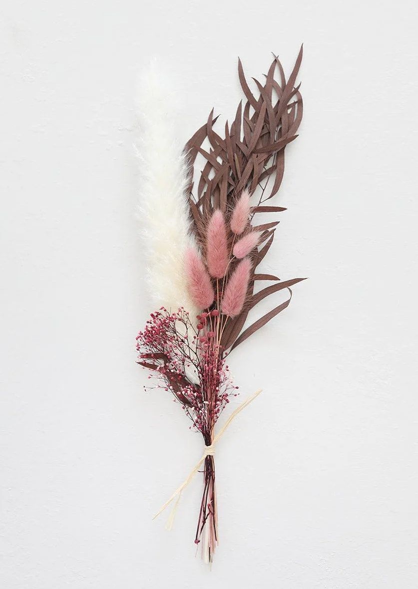 Mauve Dried Flower Bundle - 6-16" | Afloral