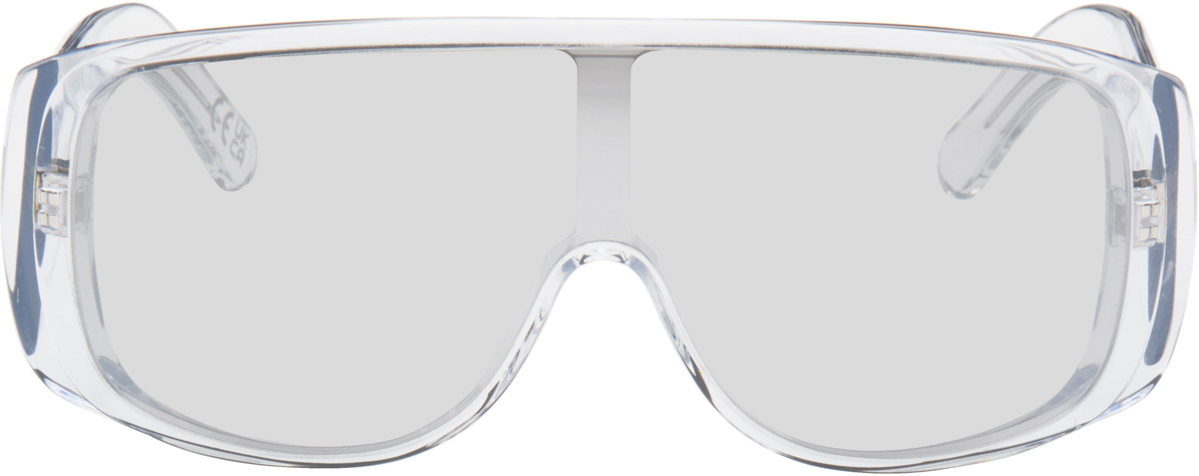 MM6 Maison Margiela Transparent Mask Sunglasses | SSENSE