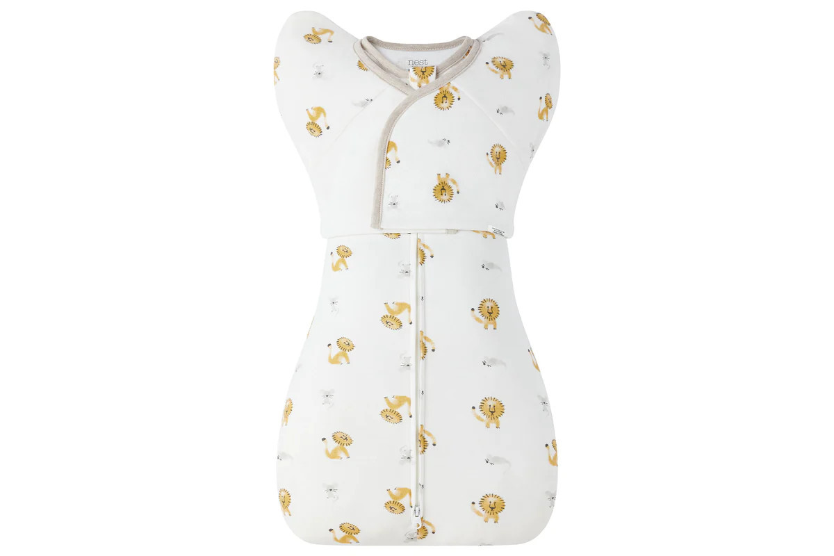 Organic Cotton Startle Stop Sleep Bag 0.5 TOG - The Lion & The Mouse | Nest Designs