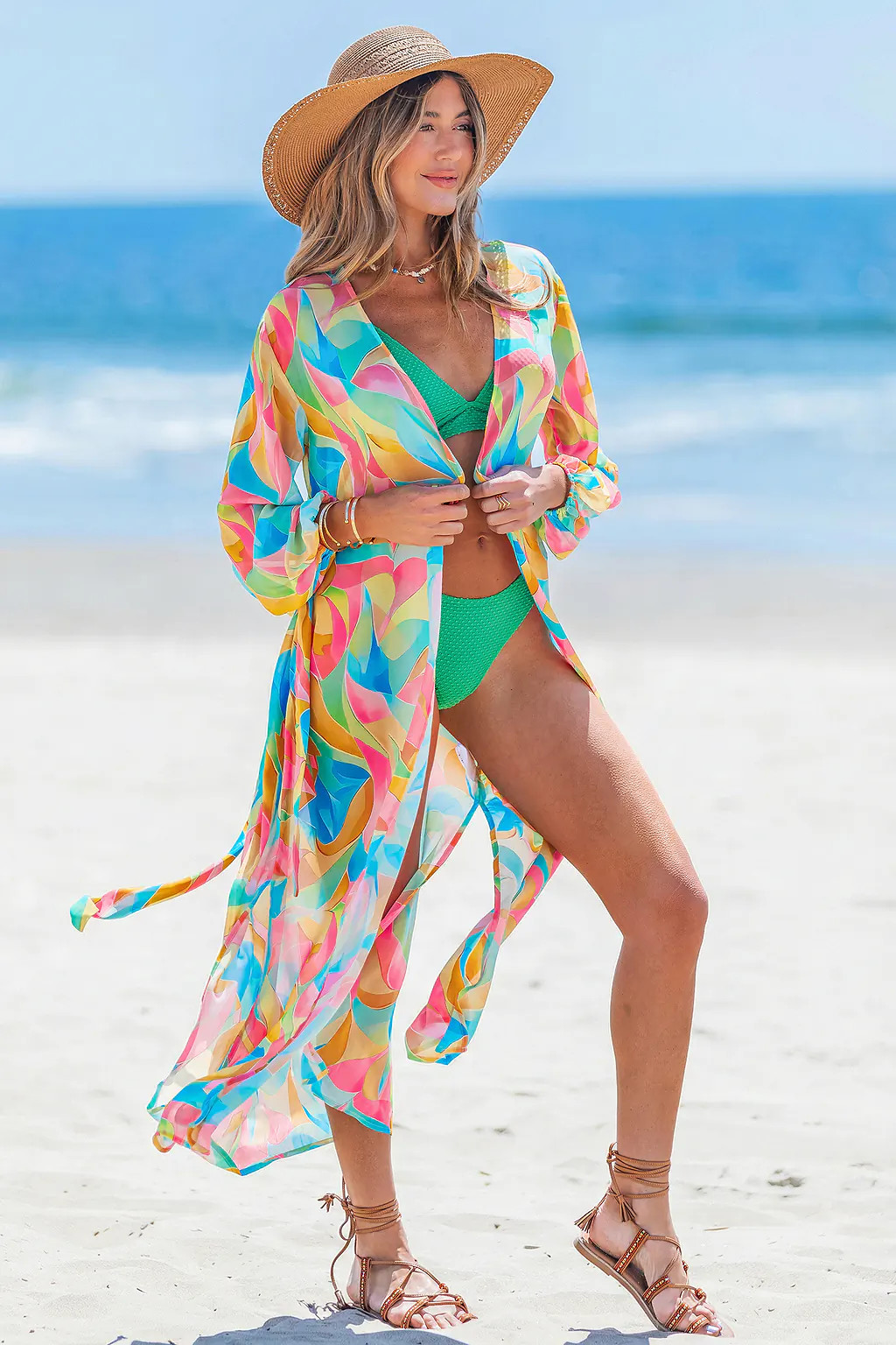 Cultured Abstract Cover-Up Kimono | Beach Chic | Cupshe | Cupshe US