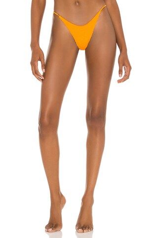It's Now Cool The String Side Pant Bikini Bottom in Crinkle Tangerine from Revolve.com | Revolve Clothing (Global)