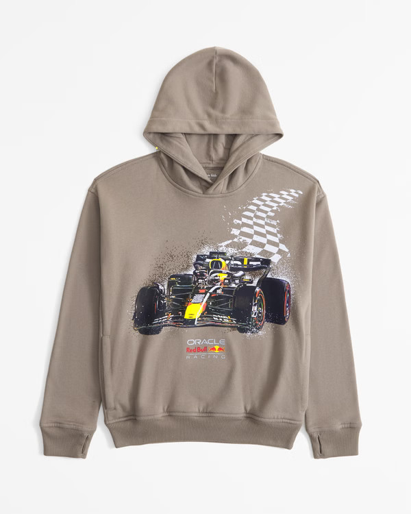 oracle red bull racing graphic popover hoodie | Abercrombie & Fitch (US)