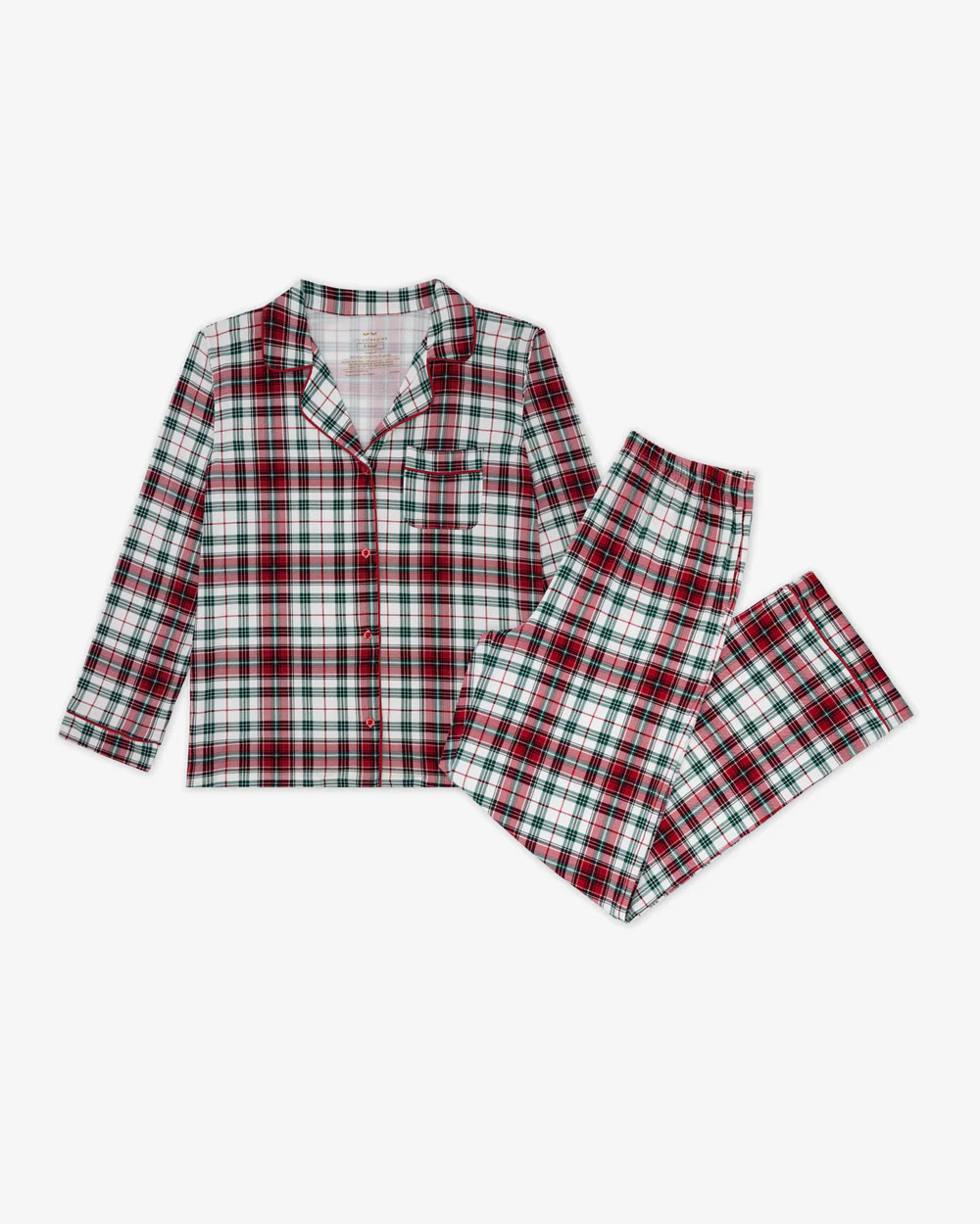 Holly Plaid Women's Long Sleeve Pajama Set | Little Sleepies