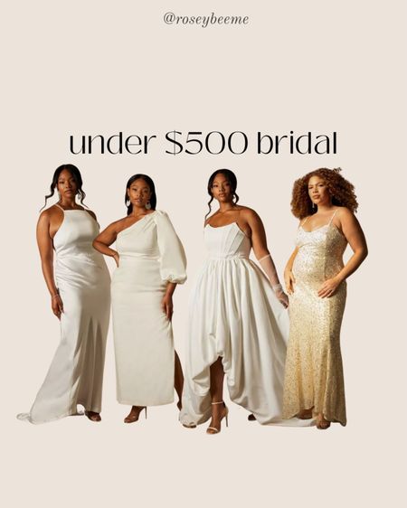 Under $500 plus size wedding dress 

#LTKcurves #LTKwedding