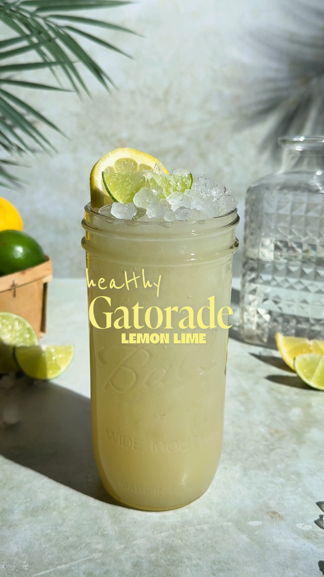 Forget the store-bought stuff, we’re whipping up my All-Natural Lemon Lime Gatorade!
Packed with electrolytes and honestly tastes like a margarita mocktail… but make it hydrating! 🍋🟩💦

Y’all have been loving all my flavors I’ve created so far: homemade peach blackberry, strawberry kiwi, orange, pineapple pomegranate, and blueberry. So I’m back with this week’s flavor drop! P.S. I’ve saved a highlight with all the reels if you want to catch up.

➡️ You only need six simple ingredients: coconut water, aloe vera juice, lemon, lime, salt, and a touch of honey or maple syrup.

➡️ Full recipe is below! Want links to the exact items I used? Just comment ✨SHOP✨ and I’ll send them your way.

Nature’s Homemade Lemon Lime Gatorade 
Serves 2

Ingredients
• 1½ cups coconut water (or sub filtered water or decaf green tea)
• 1 cup aloe vera juice (or sub with green tea, coconut water, or filtered water)
• 1 lemon, peeled
• 1 lime, peeled
• ¼–½ tsp salt
• 1 tbsp honey or maple syrup

Instructions
1.Add everything to a blender: coconut water, aloe juice, lemon, lime, salt, and sweetener.
2.Blend until smooth.
3.Pour over ice through a fine mesh strainer to remove pulp.
4.Garnish with lemon and lime slices. Sip and enjoy!

Tag a friend who needs this recipe  and come back next week for a brand new flavor!

#naturesgatorade #homemade #allnatural #electrolytes #mocktails #hydration #pineapple #pomegranate #easyrecipes #summerdrinks #healthylifestyle #hydratation #springrecipes