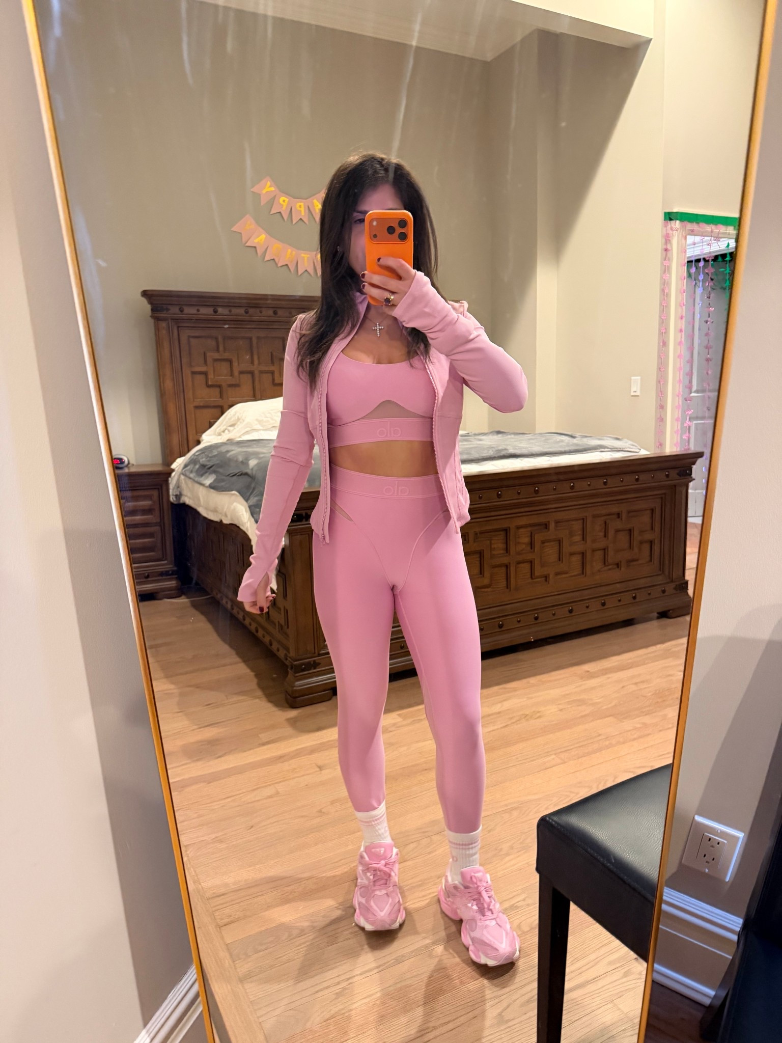 I don’t know if I’ve ever loved an outfit more. Candy heart pink is my new personality 💕 

#alo #athleisure

#LTKActive #LTKfitnessgoals #LTKootd
