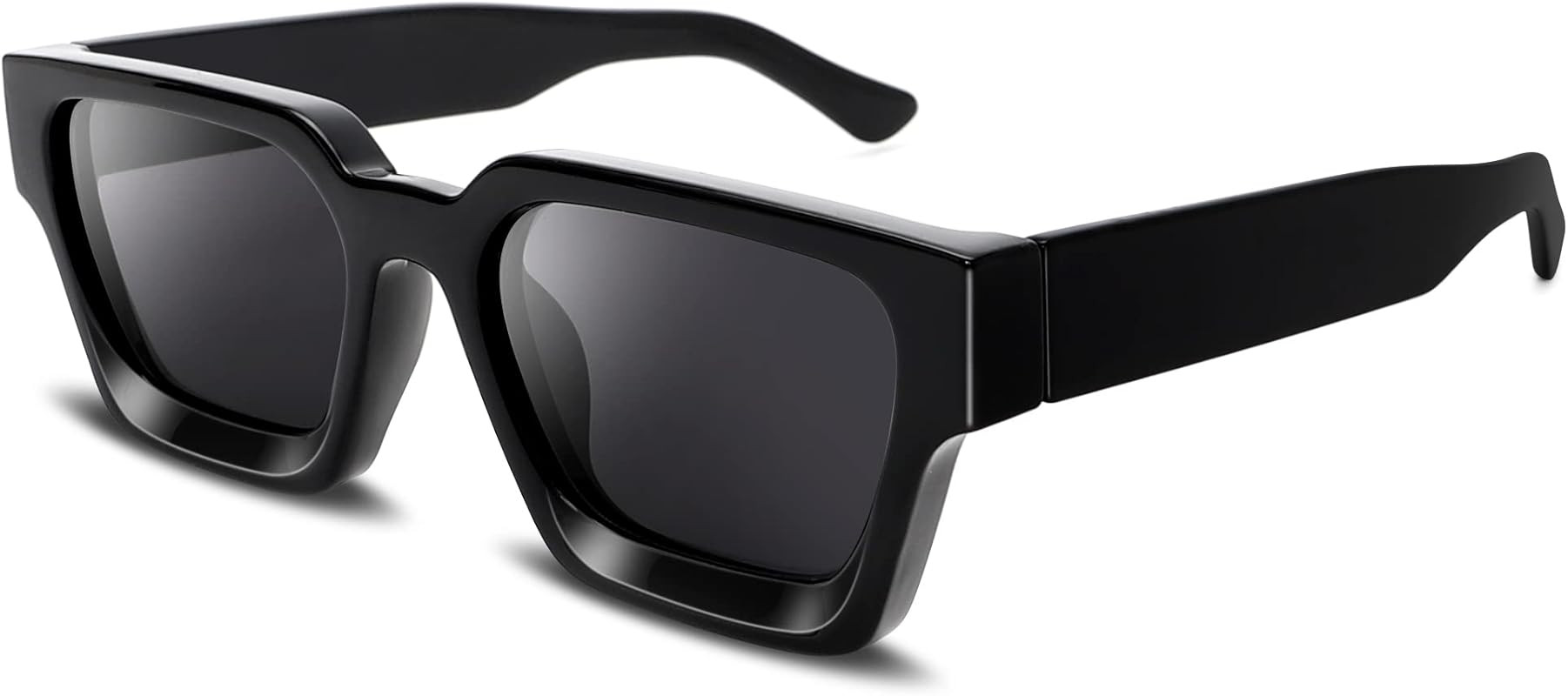 GUVIVI Square Sunglasses for Men Women Trendy Thick Frame Sun Glasses Fashion Designer Chunky Rec... | Amazon (US)