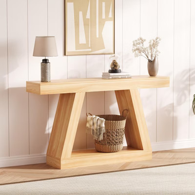 55" Narrow Console Table, 2-Tier Entryway Table, Sofa Table Behind The Couch Table, Entrance Table for Hallway, Entrance, Living Room, Foyer, Office | Target