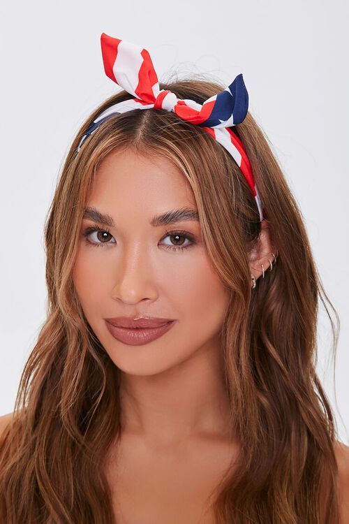 American Flag Knotted Bow Headband | Forever 21 (US)