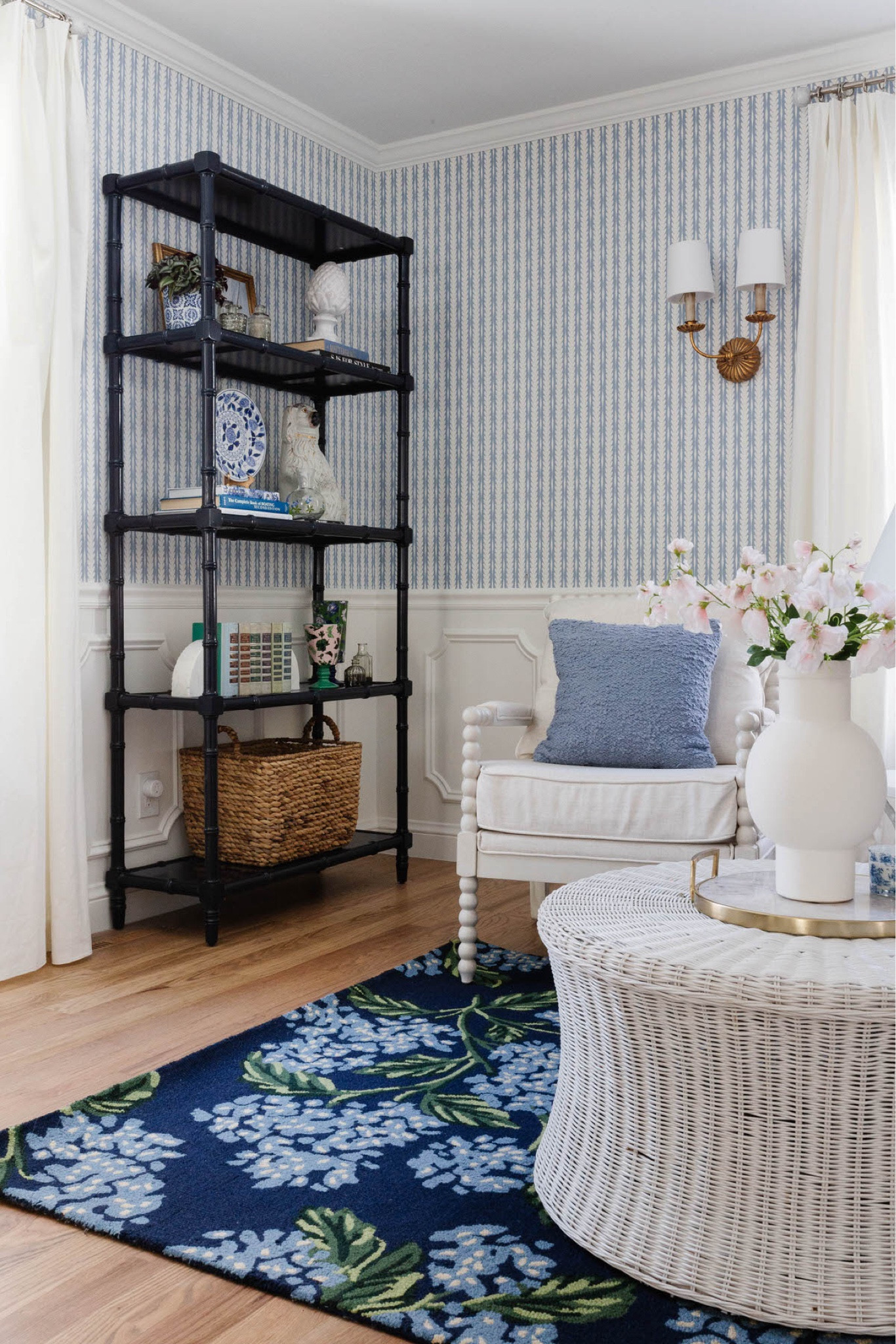| 5 Tips for Styling Shelves Like a Pro | Use code PEGGYH15 for 15% off any full price Scout & Nimble items


Whether you're revamping your living room or updating a cozy corner, styled shelves are the perfect way to show off your personality. Here are our top five tips for achieving beautifully curated shelves:

1️⃣ Layer It Up: Mix books, decor, and artwork in layers to create depth and interest.
2️⃣ Stick to a Palette: Choose a cohesive color scheme to tie everything together.
3️⃣ Vary Heights: Use objects of different heights to guide the eye and create balance.
4️⃣ Mix Textures: Combine materials like ceramics, wood, and glass for a collected, dimensional look.
5️⃣ Add Personality: Incorporate personal treasures, like framed photos, heirlooms, or meaningful finds, to make the space feel uniquely yours.

These tips were in full swing when styling the 2 bookshelves flanking the fireplace in Project Grandmillennial's formal living room, where a blend of Parisian elegance and modern flair set the tone. With bold wallpaper, brass sconces, and a velvet navy Chesterfield sofa, this space epitomizes the Grandmillennial aesthetic.

Haven’t seen Project Grandmillennial yet? Head to the blog to explore this stunning home and shop the look!

Design // @peggyhaddadinteriors
Photography // @karadeyoung

#LTKHome