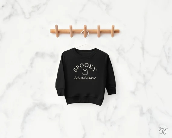 Kids Halloween Shirt  Spooky Season Toddler Sweatshirt  - Etsy | Etsy (US)