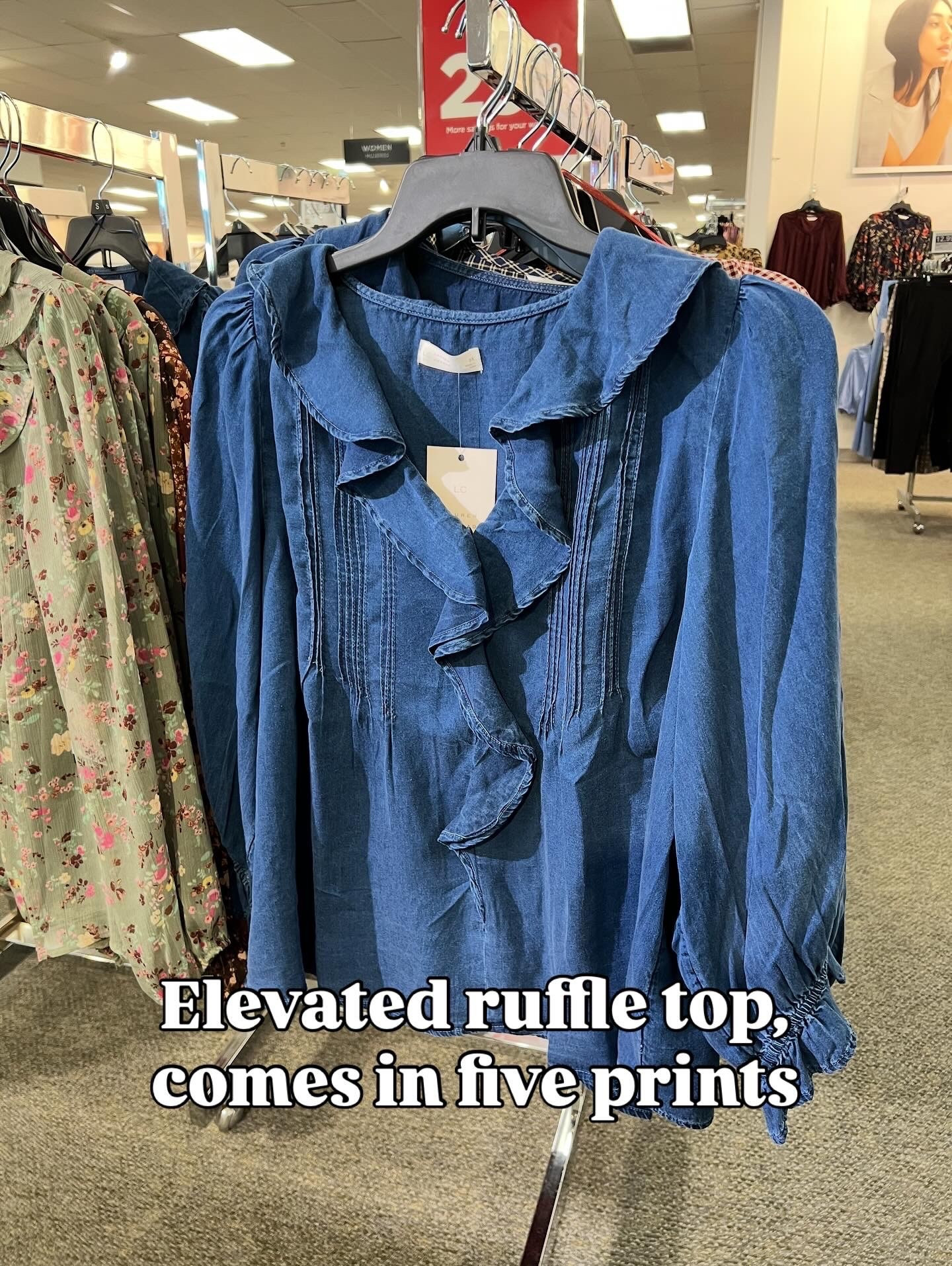 Ruffle top at Kohl’s, looks expensive, comes in several prints (love the check plaid as well!) 

#LTKFindsUnder50 #LTKFindsUnder100 #LTKStyleTip