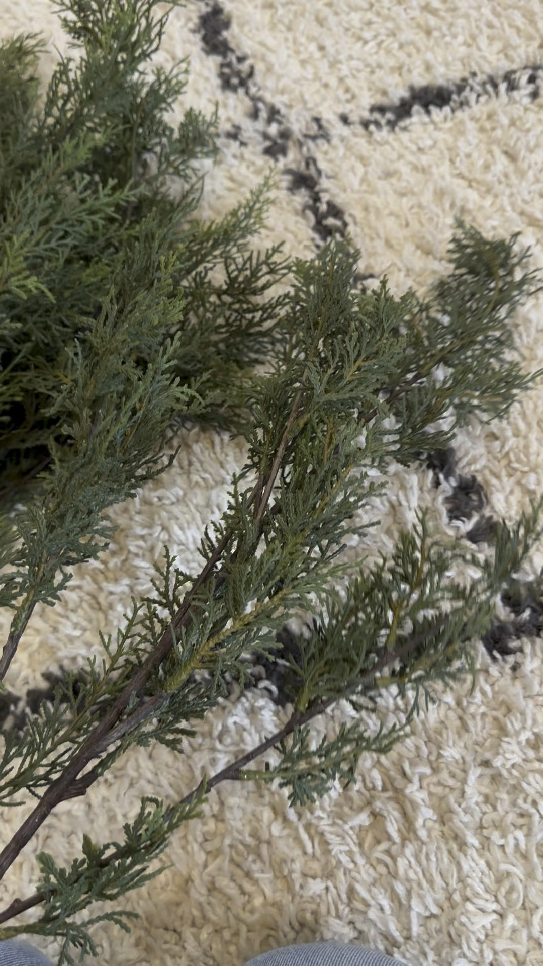 Faux Cedar stems 49 inches for $14.99. They also come in a 25" shorter option for smaller vases for $4.99

#LTKHolidaySale #LTKHoliday #LTKSeasonal