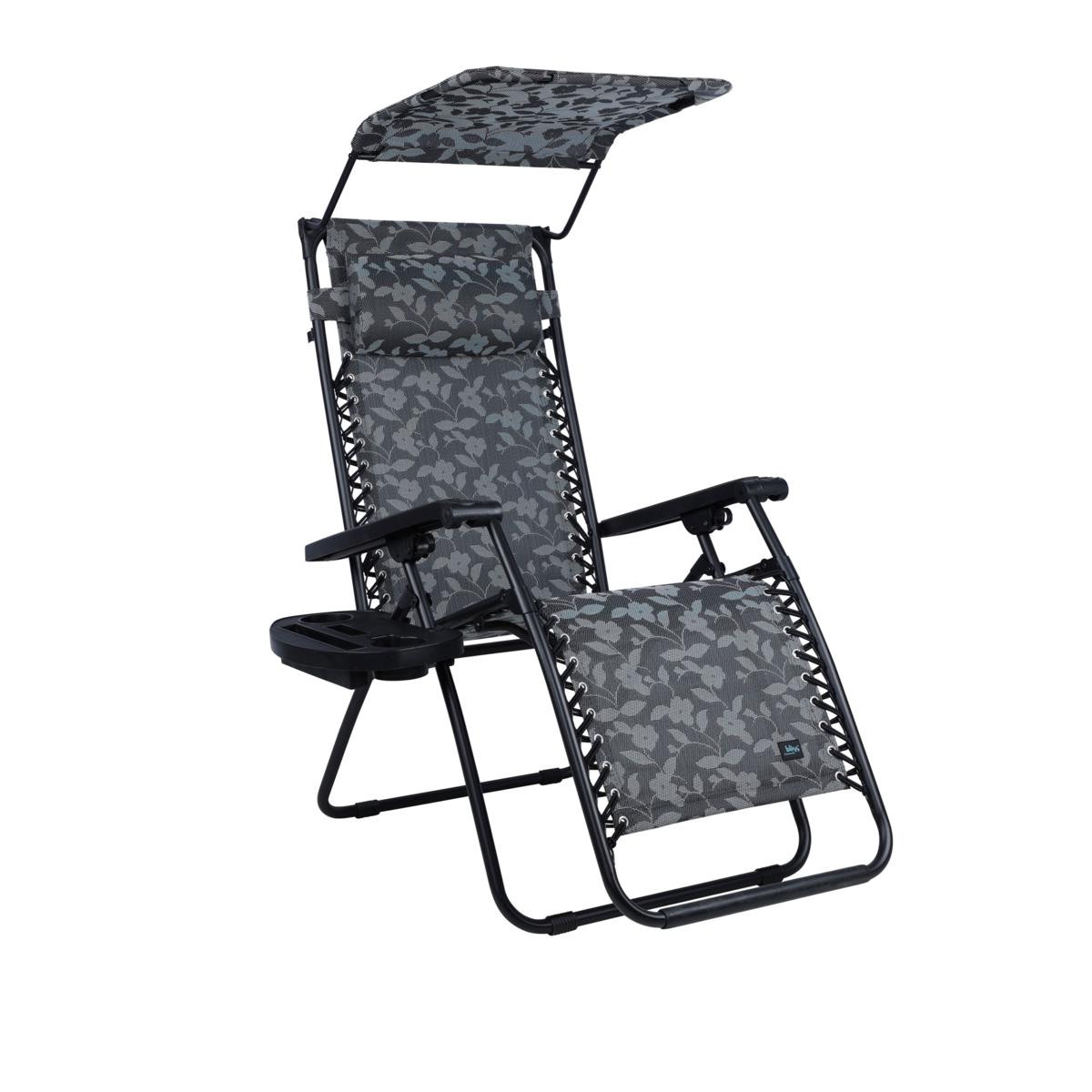 Paradise By Bliss 26" Recliner w/Accessories Pillow, Side Tray, Canopy | HSN