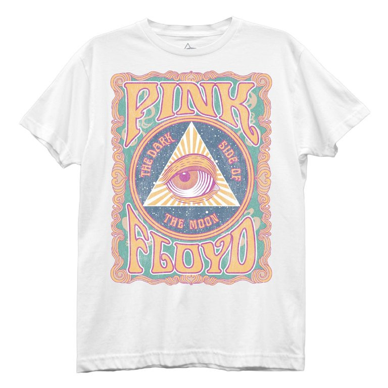 Pink Floyd All Seeing Eye Juniors White Boyfriend Tee | Walmart (US)