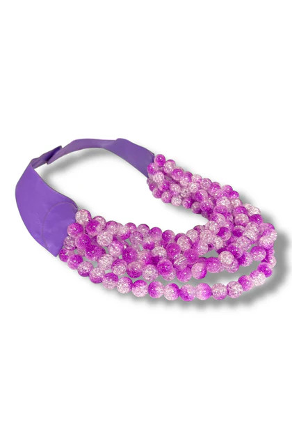 Carla Lavender Smooth Bead Statement Necklace | The Willow Tree