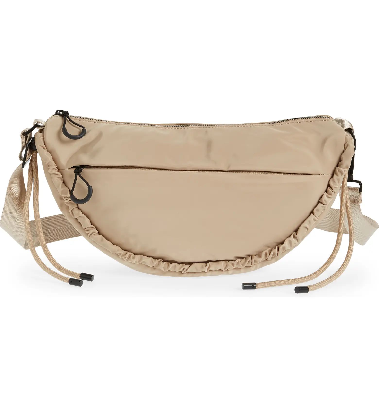 Topshop Croissant Ruched Belt Bag | Nordstrom | Nordstrom