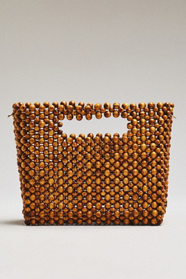 Dolce Vita Linzy Wood Beaded Hand Bag | Anthropologie (US)