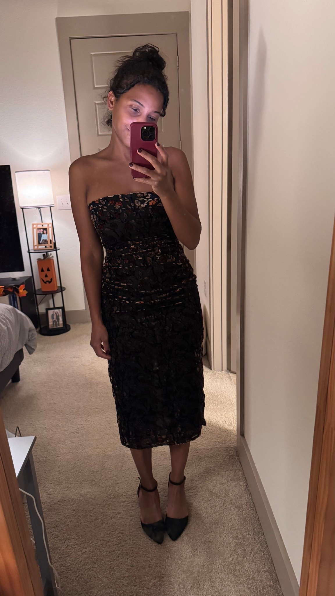 Fall wedding guest dress
Fall floral dress 

#LTKWedding