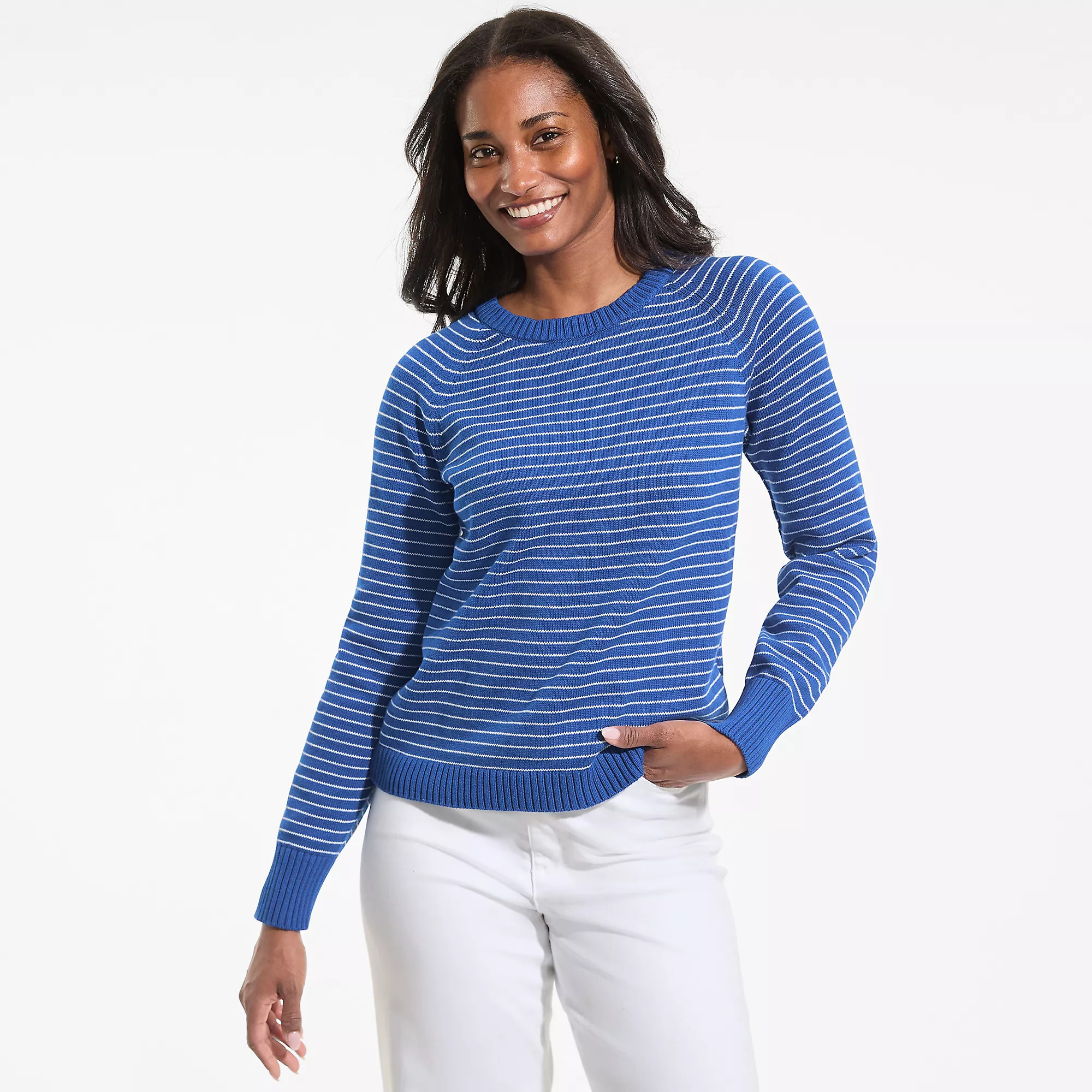 Women's Drifter Raglan Crew Sweater | Lands' End (US)
