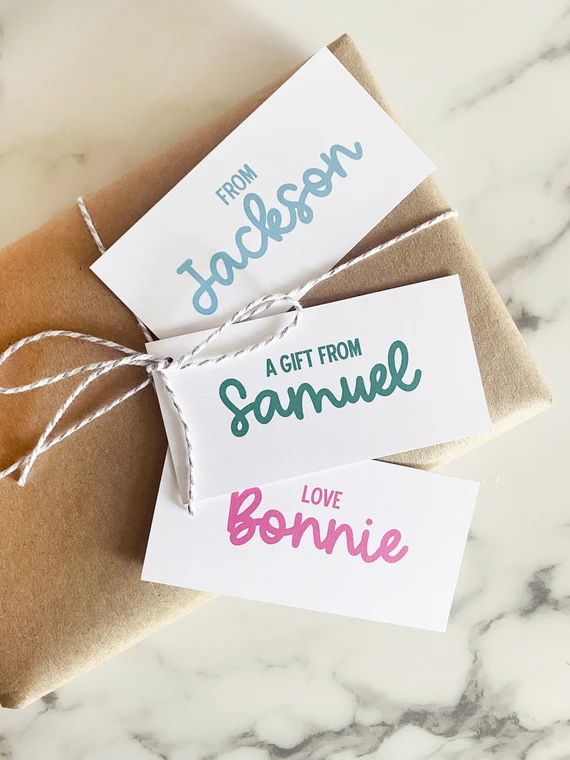 Personalized Gift Tags  Cute Kids Gift Tags  Custom | Etsy | Etsy (US)