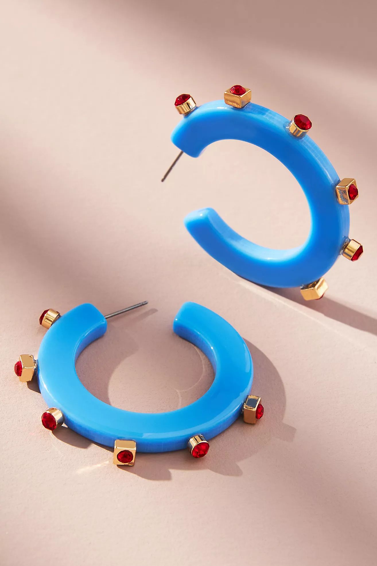 Smith & Co. Jewel Design City Girl Jewel Hoop Earrings | Anthropologie (US)