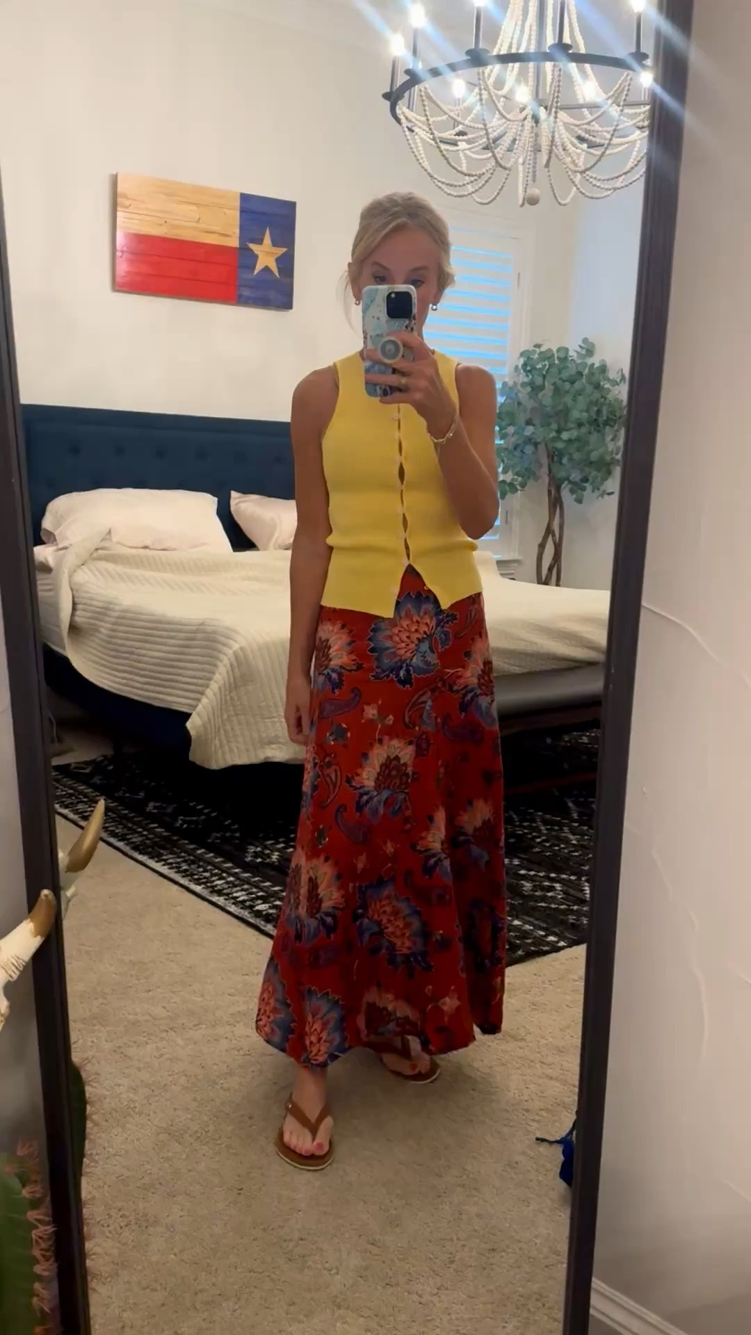 Sizzlin Texas heat + this #farmrio midi skirt and this @Lulus ribbed top. Add some #ralphlauren sandals  

#LTKPetite #LTKOver40