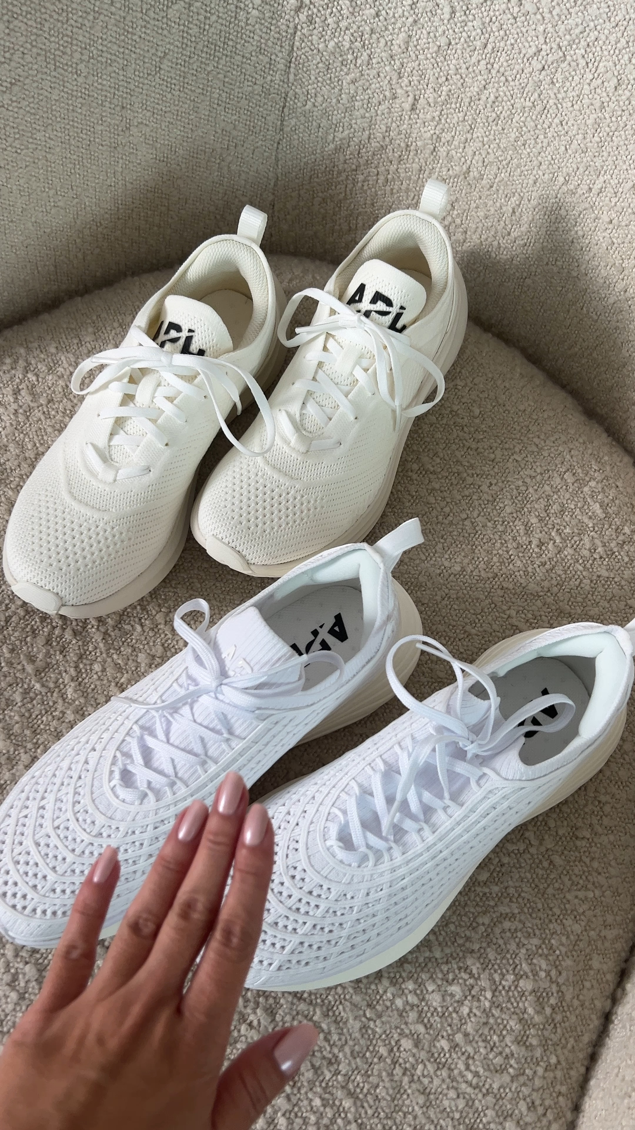 New sneakers APL Techloom Dream (ivory) and Zipline (white)

I am usually a 7 in sneakers like APL, Nike, Saucony and a 6.5 in New Balance.

Techloom Dream fits in my usual APL size but the Zipline runs a little big

#LTKShoeCrush #LTKFitness