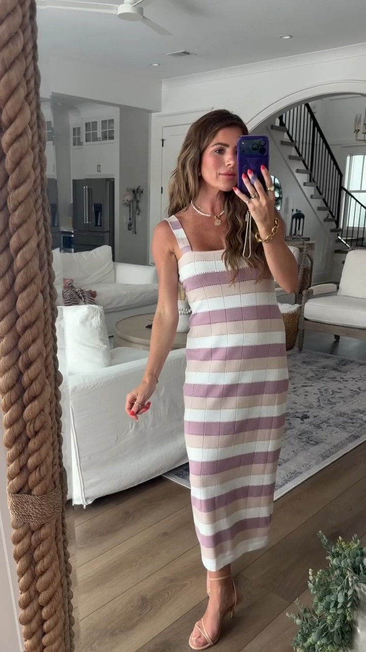 Feeling fabulous in this striped midi dress! Paired with some comfy sandals, it's perfect for a casual day out.

midi dress, striped dress, summer dress, casual dress, comfy sandals, dressy shoes, stylish dress, summer outfit, fashion dress, dressy sandals, ankle strap heels, summer style, outfit inspo 

 #LTKootd #LTKPetite