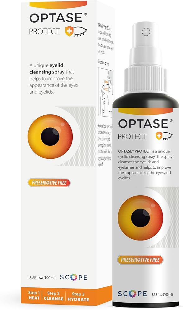 Optase Protect Eyelid Cleansing Spray, 100ml – Gentle Hypochlorous Acid Spray for Daily Eyelid ... | Amazon (US)