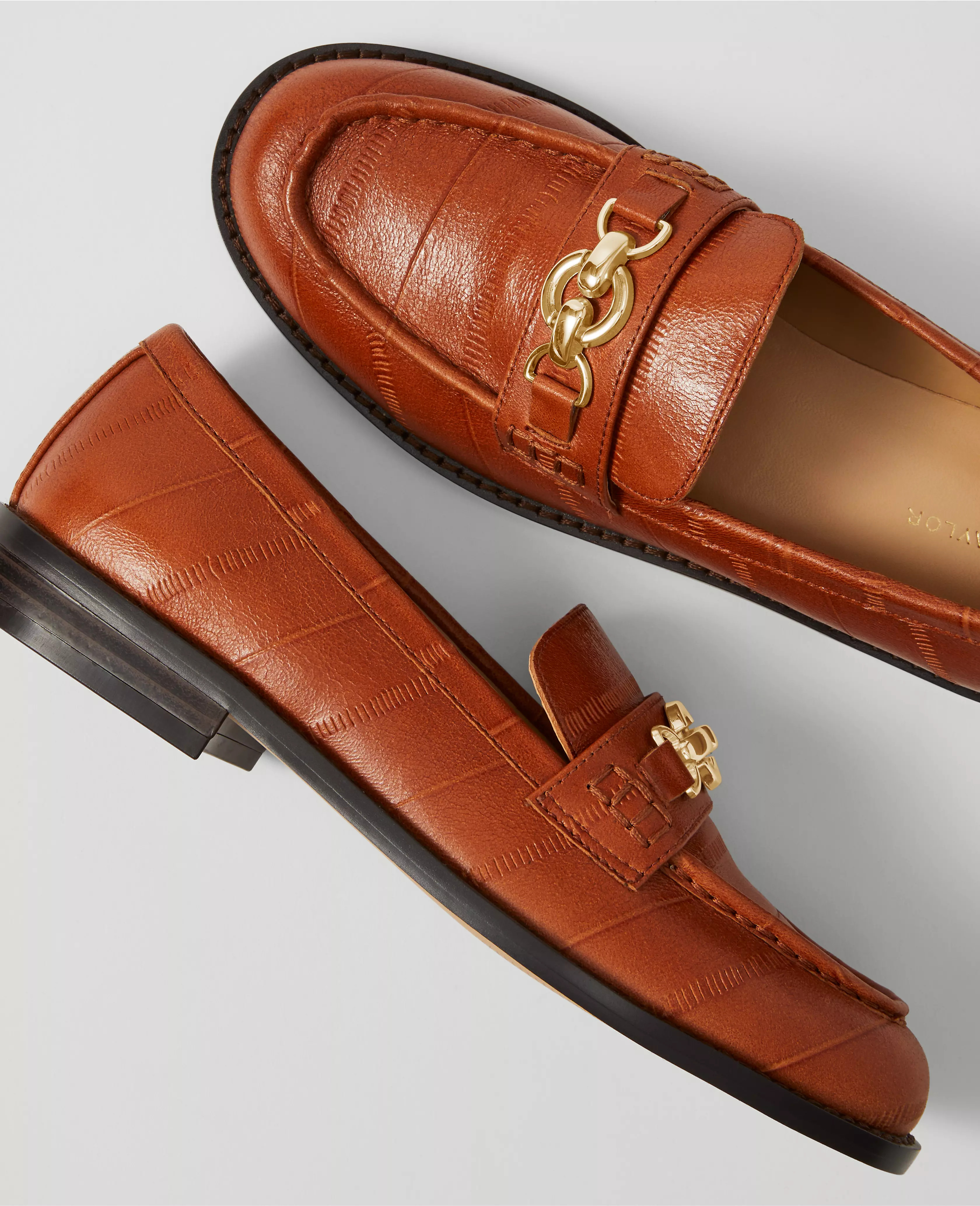 Weekend Collection Horsebit Leather Loafers | Ann Taylor